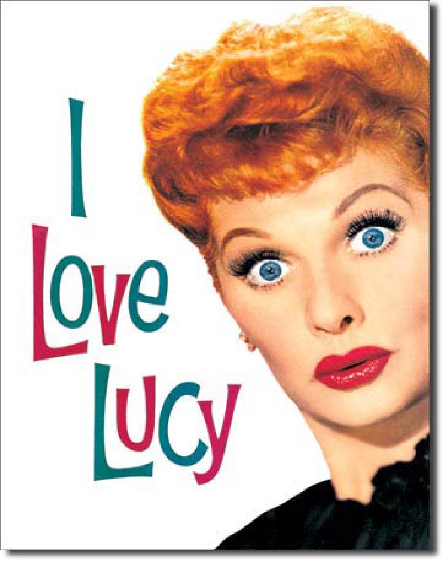 I LOVE LUCY METAL SIGN 12.5" X 16": N/A