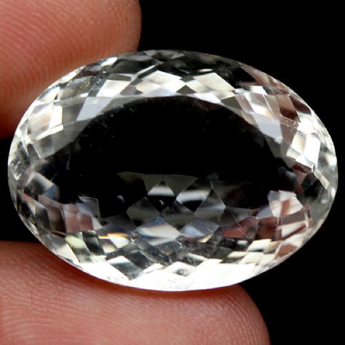 34.60 CT WHITE AFRICAN QUARTZ (1 of 1)