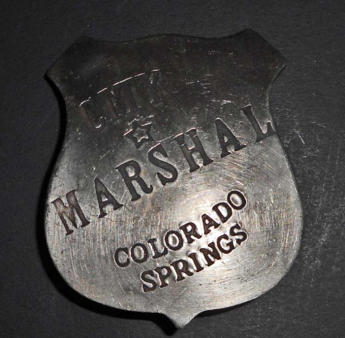 COLORADO SPRINGS CITY MARSHAL BADGE (1 of 1)