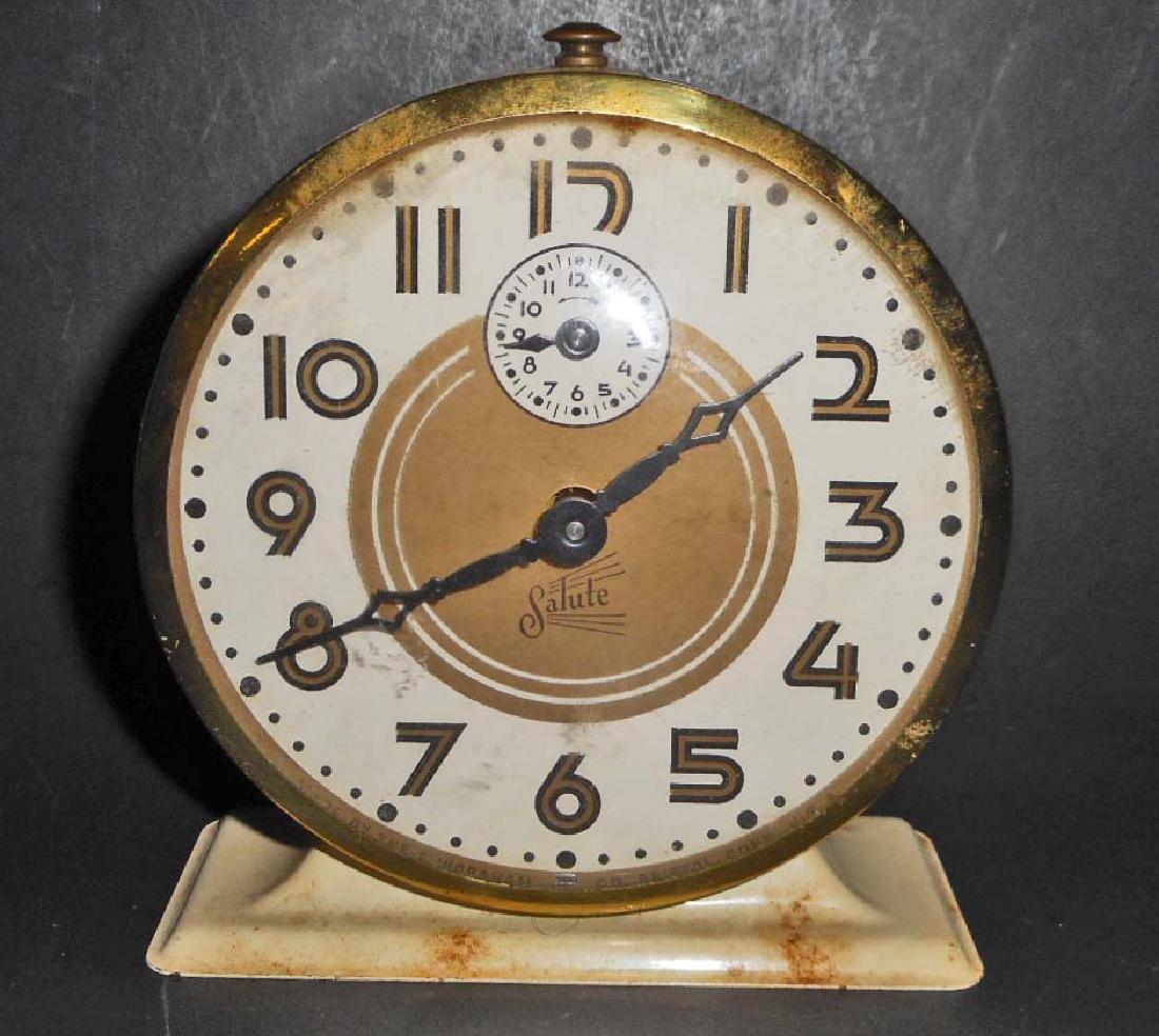 VINTAGE1950'S ARISTOCRAT SALUTE ALARM CLOCK: 4.5" tall