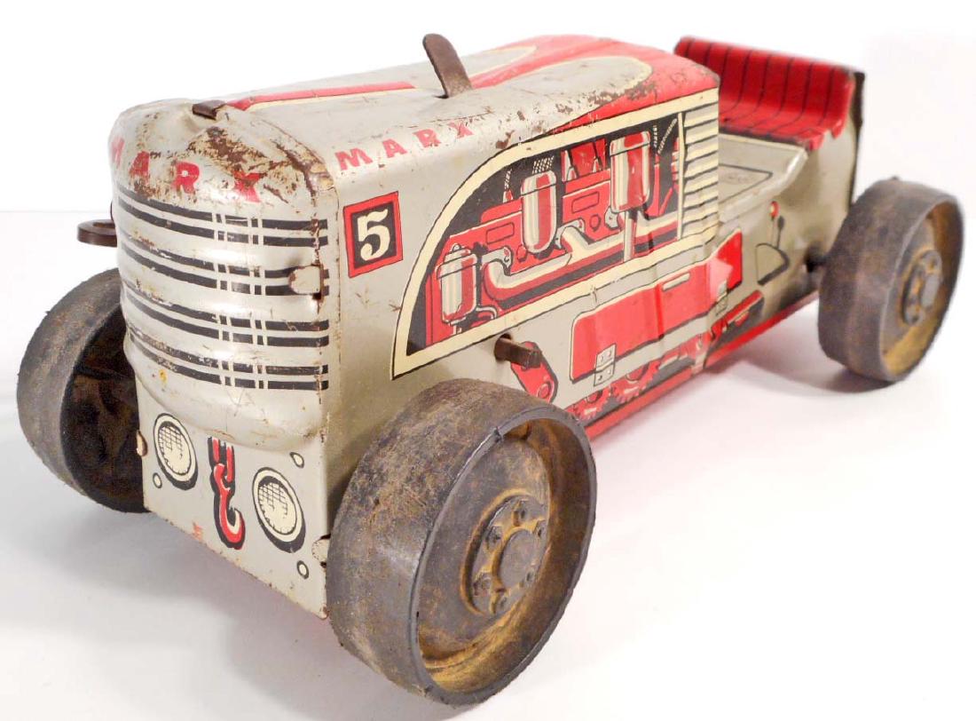 VINTAGE MARX TIN LITHO KEY WIND UP TOY TRACTOR (1 of 1)