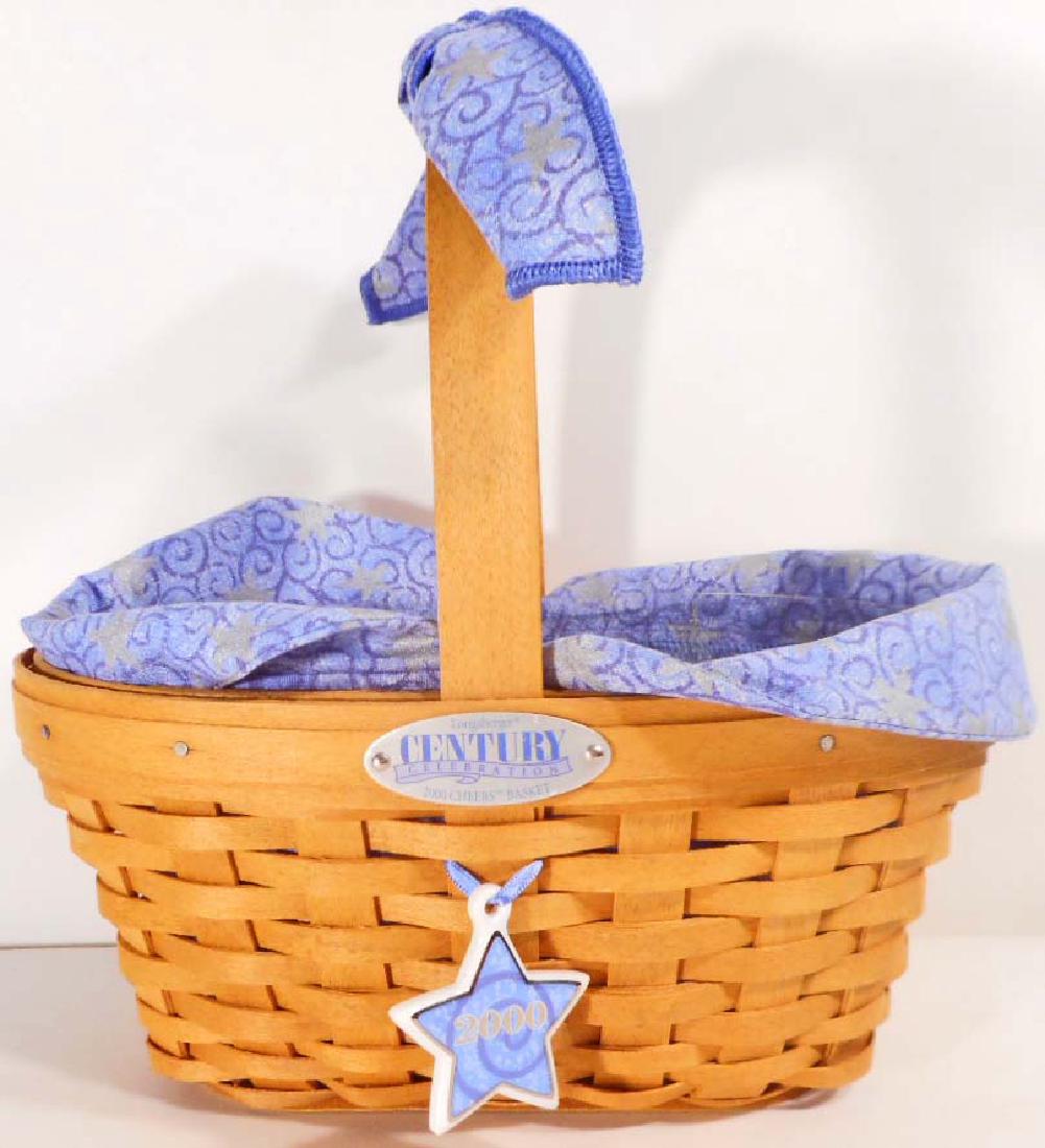 VINTAGE LONGABERGER BASKET - 2000 CENTURY CELEBRATION - (1 of 1)