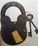 REMINGTON HUGE CAST IRON PADLOCK - 7.25" TALL