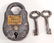 PONY EXPRESS CAST IRON GATE PADLOCK - 2.5" X 1.5"