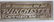 WINCHESTER BRASS STORE PLAQUE - 7" X 3"