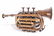 RARE JEFFERSON DAVIS CONFEDERATE POCKET TRUMPET - SOLID