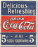 COCA COLA METAL SIGN 12.5" X 16"