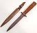 WW2 GERMAN NAZI BOOT DAGGER W/ SHEATH - 5.5" LONG
