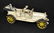 OLD WHITE CAST IRON TOURING CAR TOY