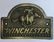 WINCHESTER SOLID BRASS RIDER PLAQUE - 3" X 5"