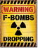 F BOMBS METAL SIGN 12.5" X 16"