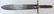 TRANSCONTINENTAL RAILROAD TRAIN BOWIE KNIFE - 17.25"