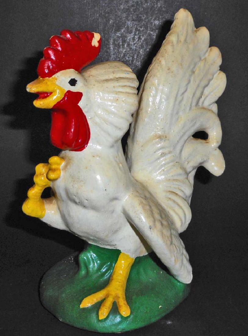 VINTAGE ARDCO ART POTTERY ROOSTER STATUE: 7.5" tall