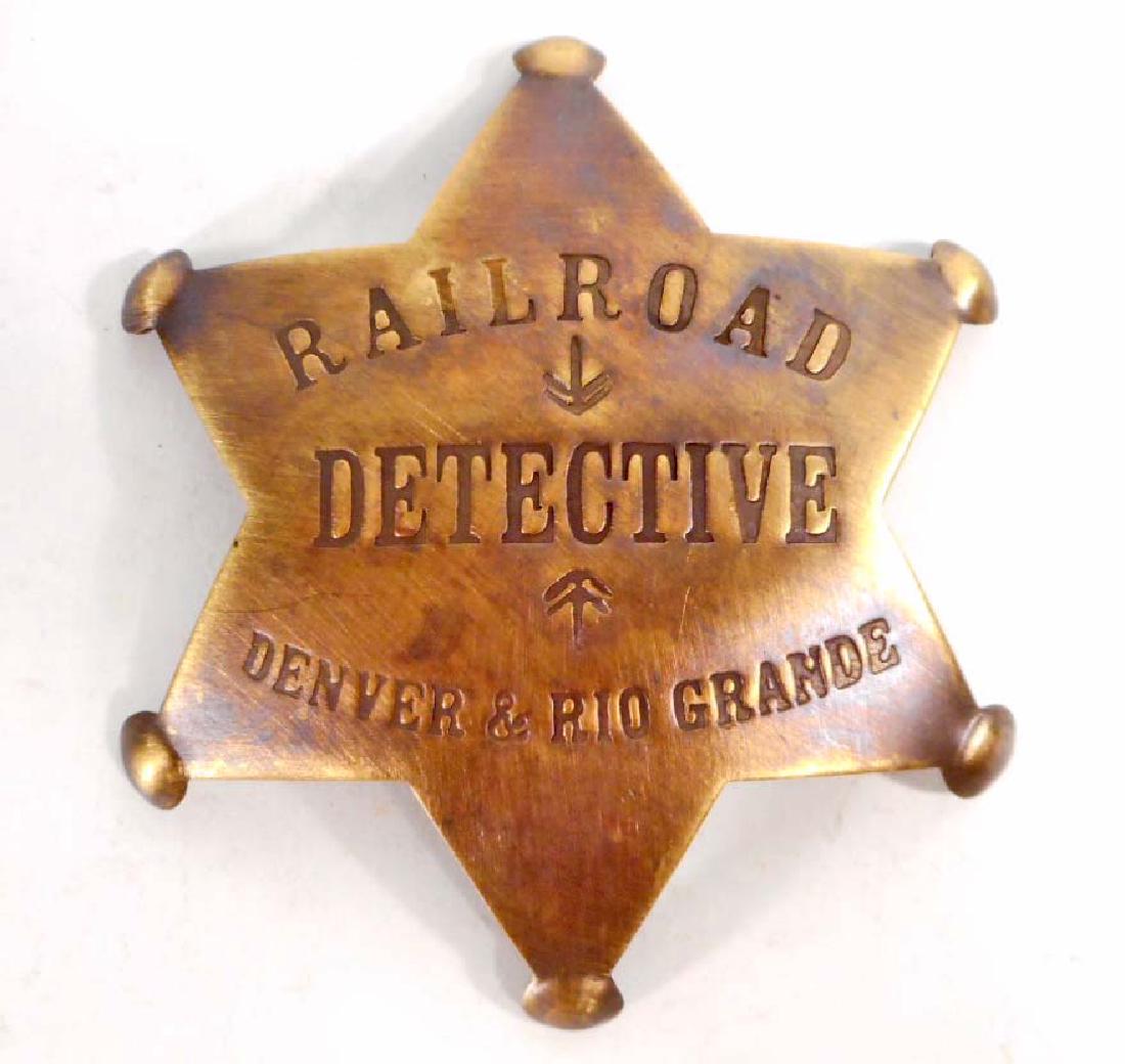 RAILROAD DETECTIVE DENVER & RIO GRANDE 6 POINT STAR: N/A