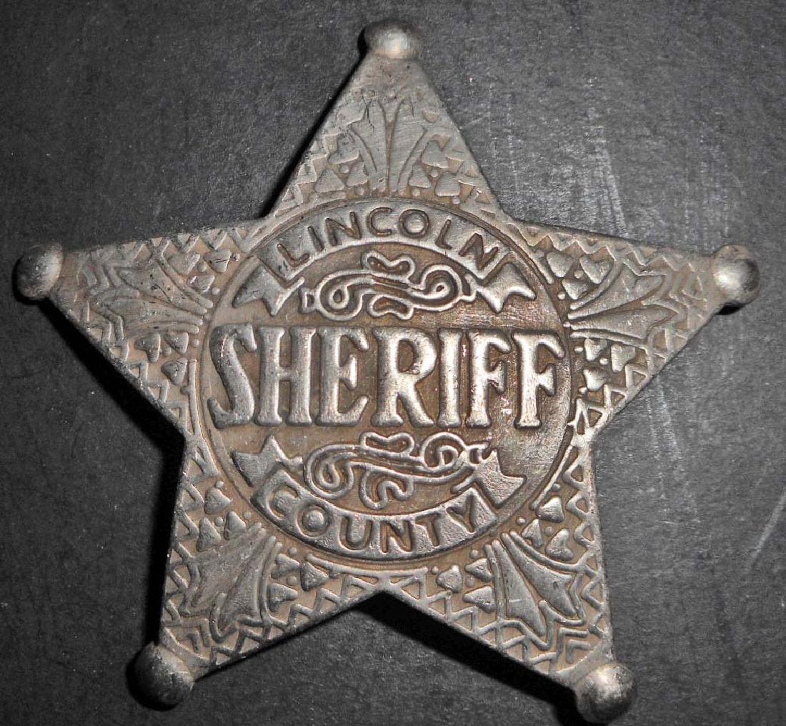 LINCOLN COUNTY SHERIFF BADGE: N/A