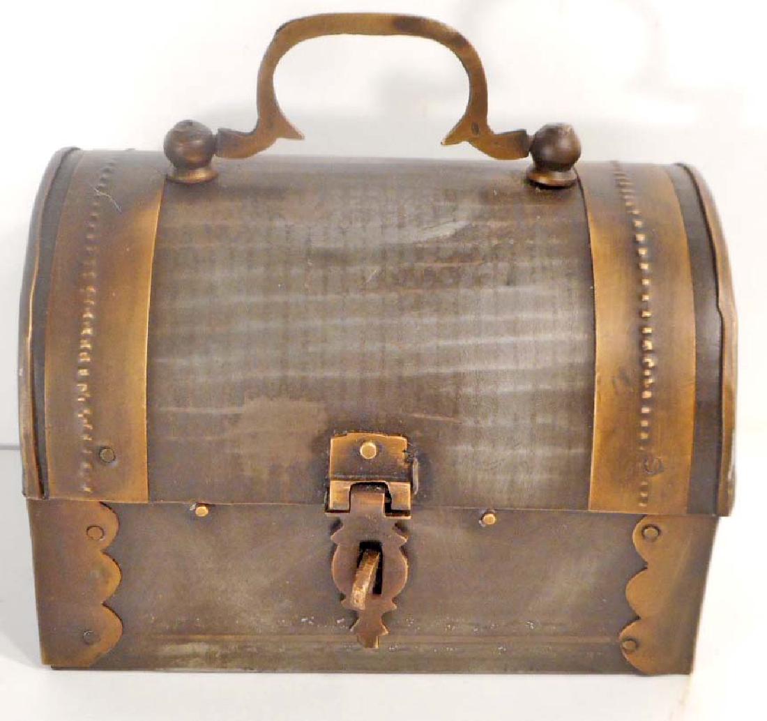 METAL TREASURE CHEST W/ HANDLE (1 of 1)
