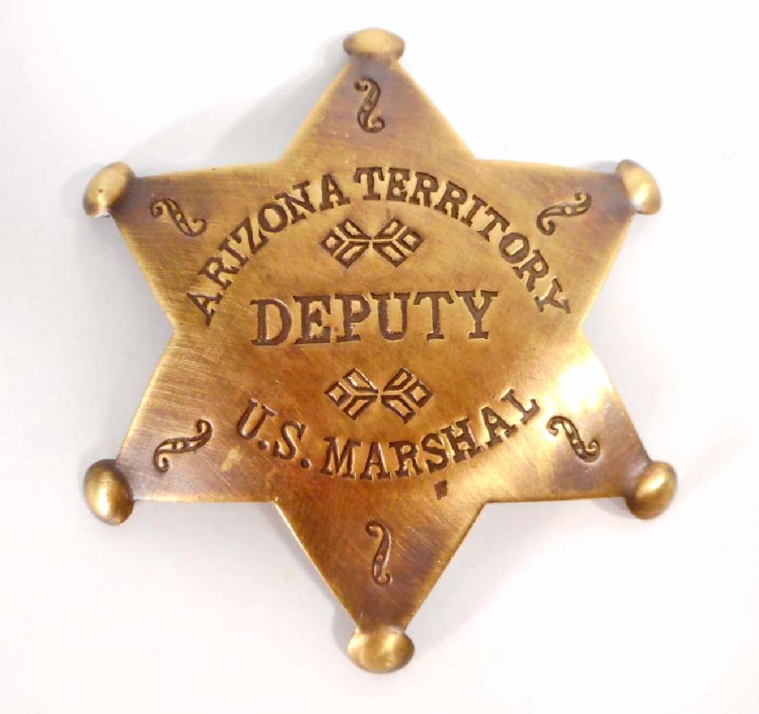 ARIZONA TERRITORY DEPUTY US MARSHAL 6 POINT STAR BADGE (1 of 1)