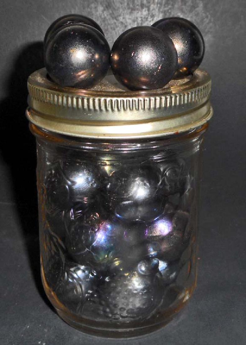 JAR OF VINTAGE LARGE SHOOTER MARBLES (1 of 1)