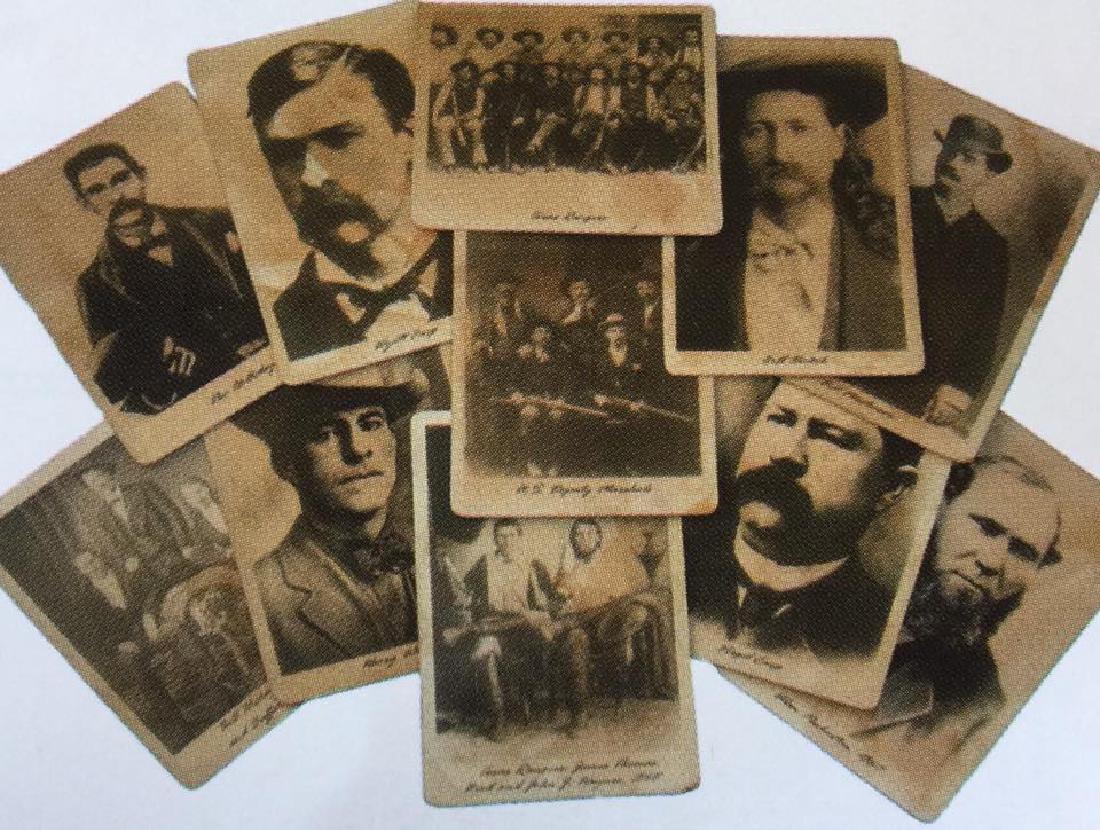 LOT OF 13 OLD WEST LAWMEN PHOTOS: Largest is 7" x 4.5"