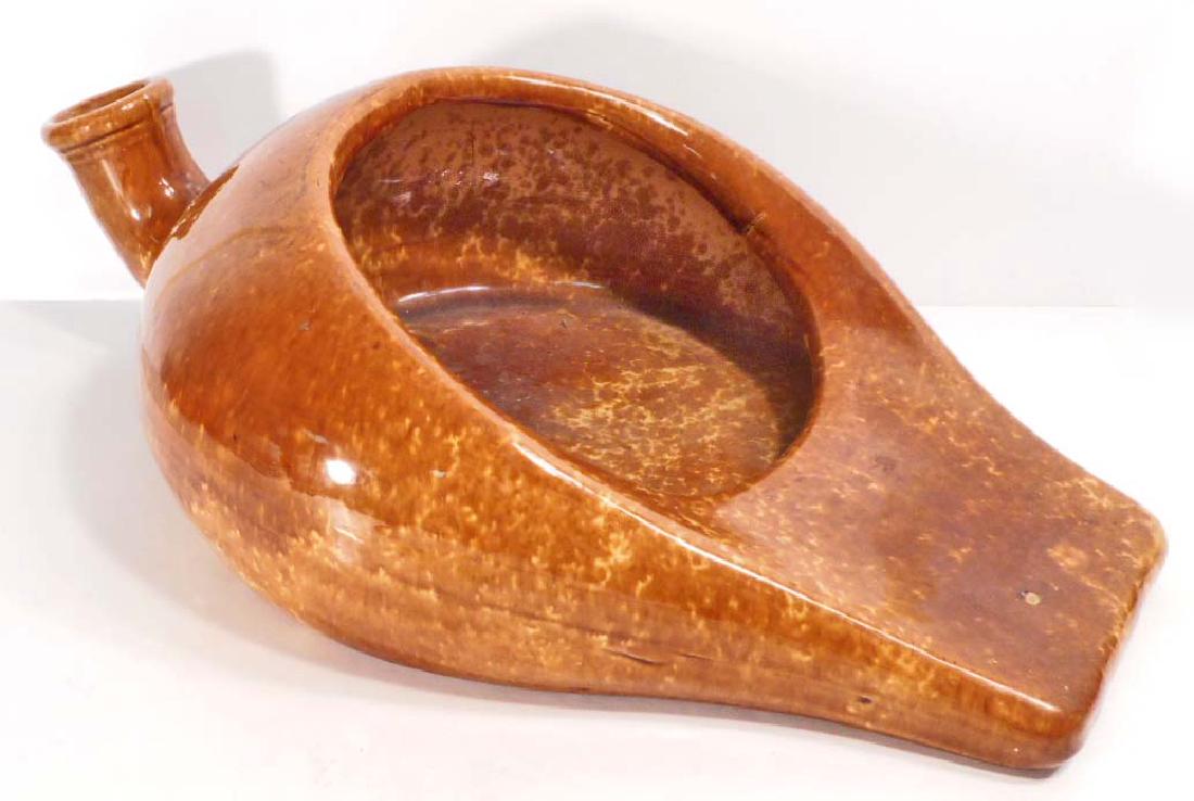 ANTIQUE BENNINGTON POTTERY BED PAN (1 of 1)