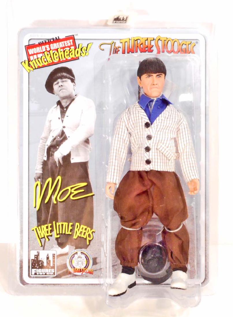 BRAND NEW THREE 3 STOOGES MOE ACTION FIGURE - THREE: N/A