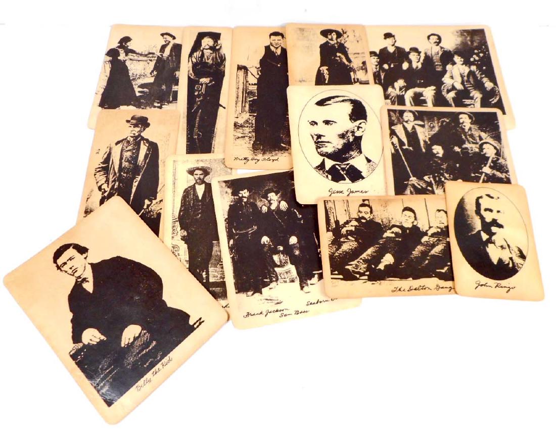 LOT OF 13 PHOTOS OF OLD WEST OUTLAWS: N/A