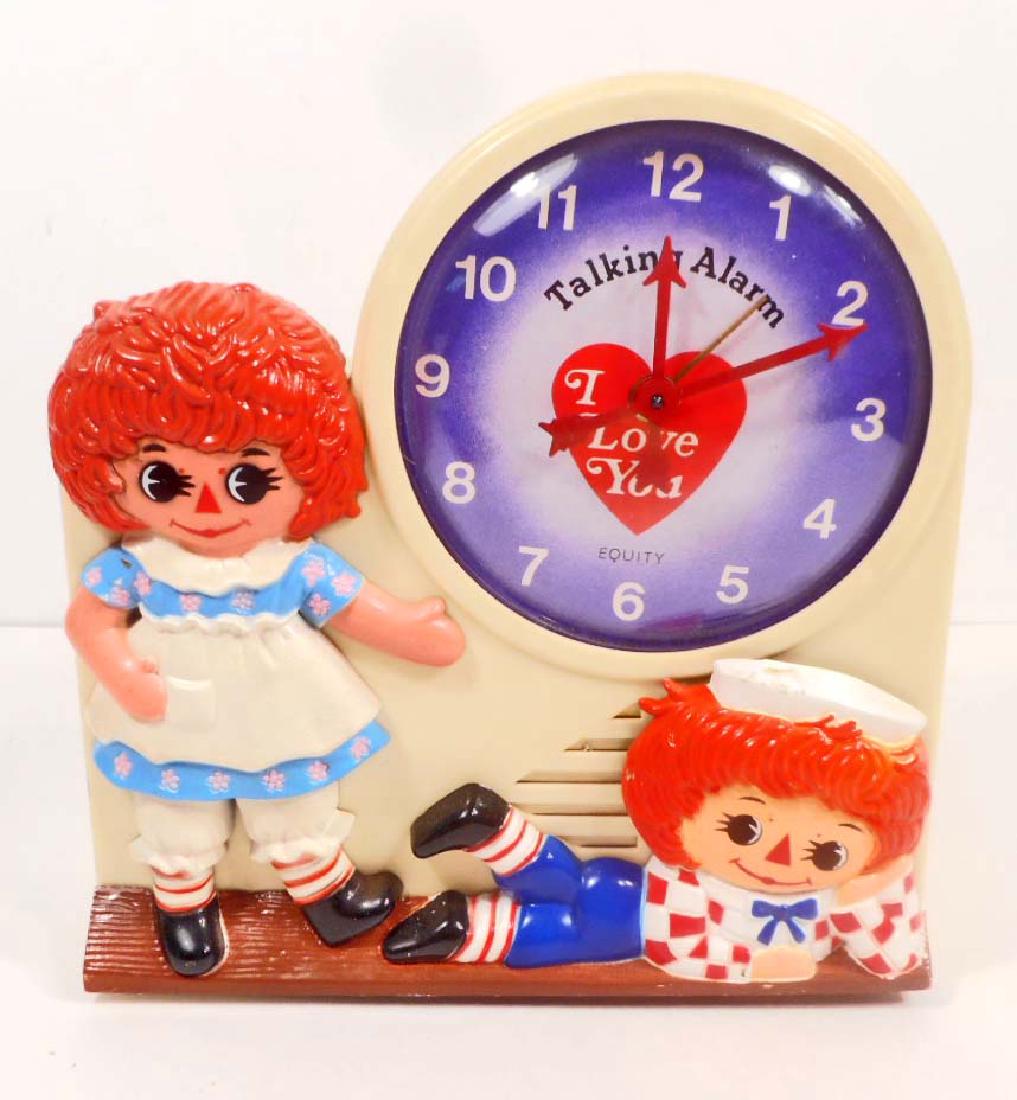 raggedy ann and andy talking alarm clock