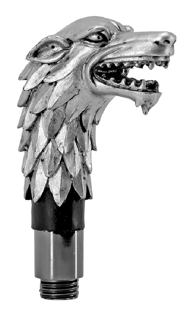 GAME OF THRONES PEWTER DIRE WOLF CANE SWORD: N/A