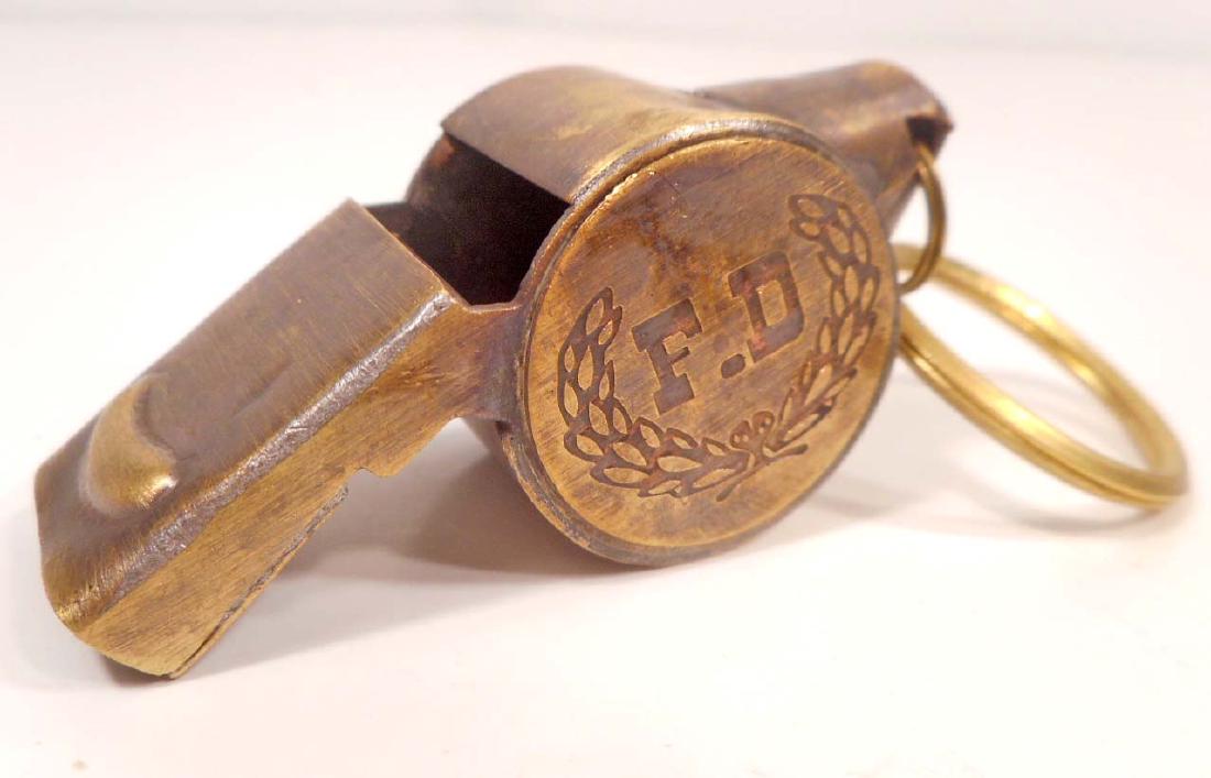 FIRE DEPARTMENT BRASS WHISTLE: N/A