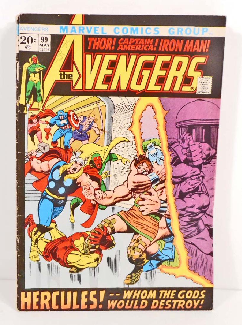 1972 THE AVENGERS #99 MARVEL COMIC BOOK - 20 CENT COVER (1 of 1)