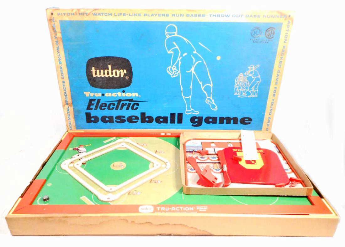 C. 1950'S TUDOR TRUACTION ELECTRIC BASEBALL GAME IN
