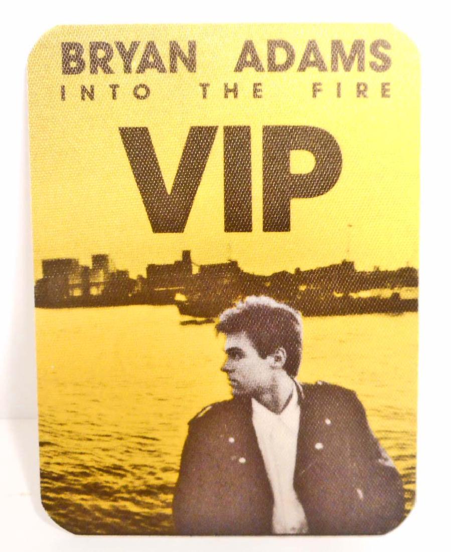 1987 BRYAN ADAMS INTO THE FIRE TOUR BACKSTAGE PASS: N/A