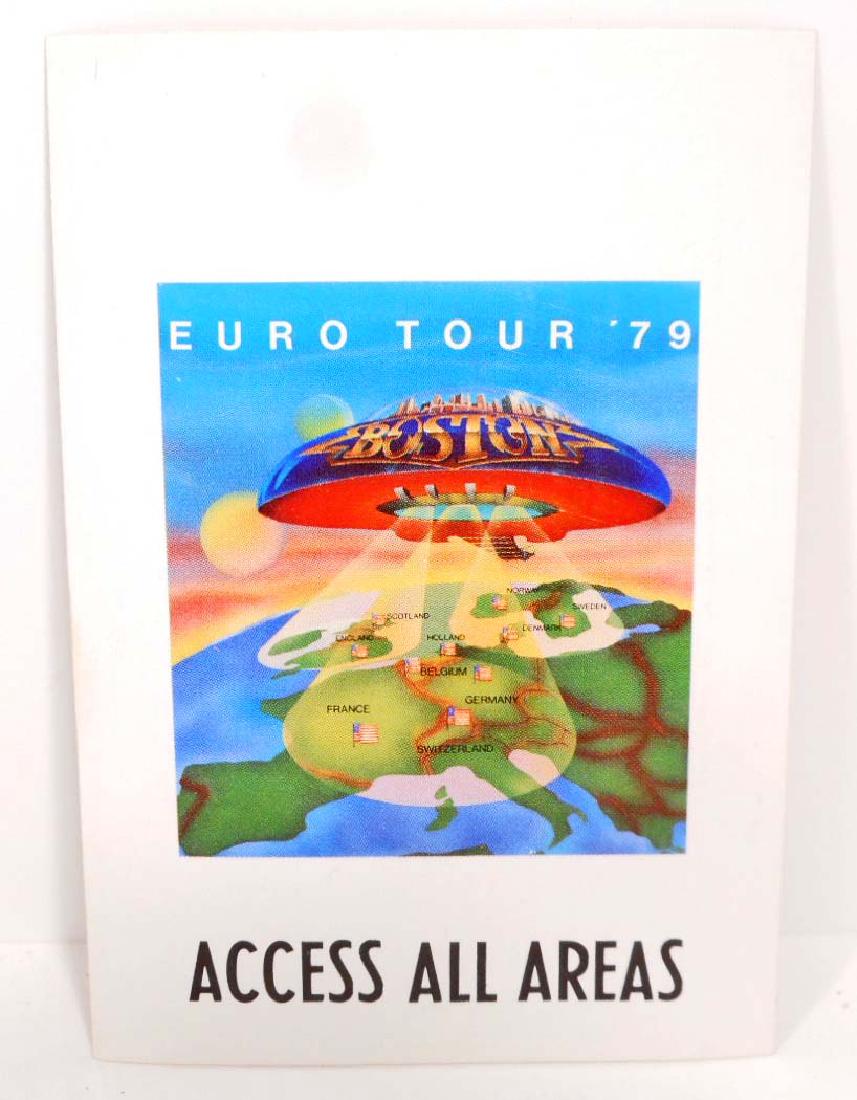 1979 BOSTON EURO TOUR BACKSTAGE PASS (1 of 1)
