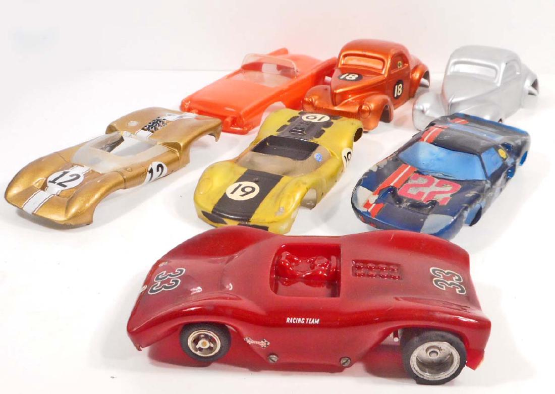 LOT OF 7 VINTAGE SLOT CAR BODIES 132 SCALE
