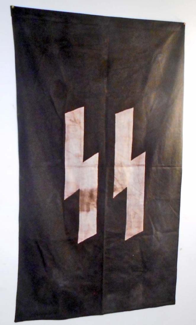 GERMAN NAZI SS RUNIC PODIUM BANNER FLAG