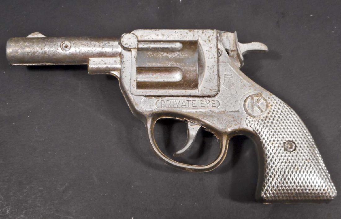 VINTAGE KILGORE PRIVATE EYE TOY CAP GUN: 7" long