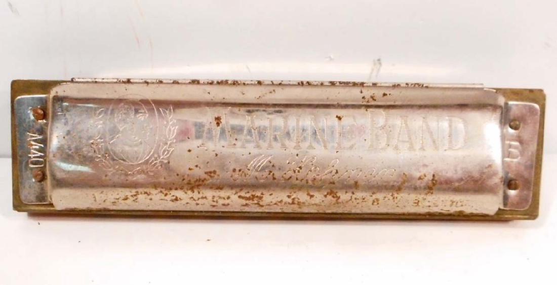 VINTAGE M. HOHNER MARINE BAND HARMONICA: With the Original Case