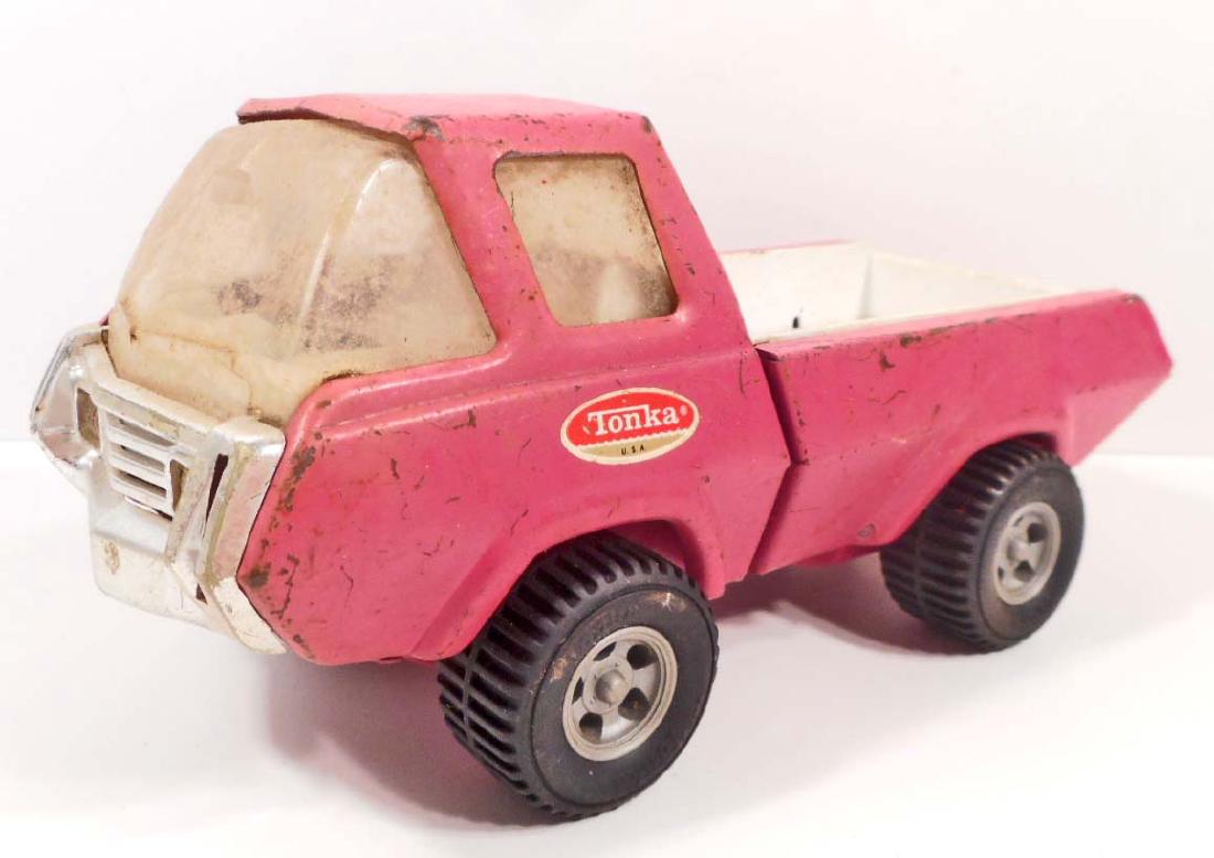 vintage pink tonka truck
