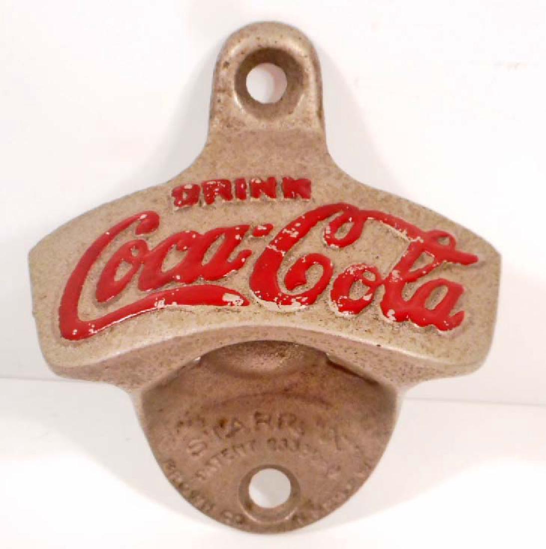 VINTAGE COCA COLA WALL MOUNT BOTTLE OPENER: N/A
