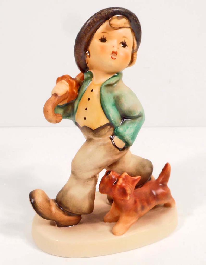 VINTAGE HUMMEL GOEBEL STROLLING ALONG FIGURINE: Strolling Along TMK-5 MA49 5" tall