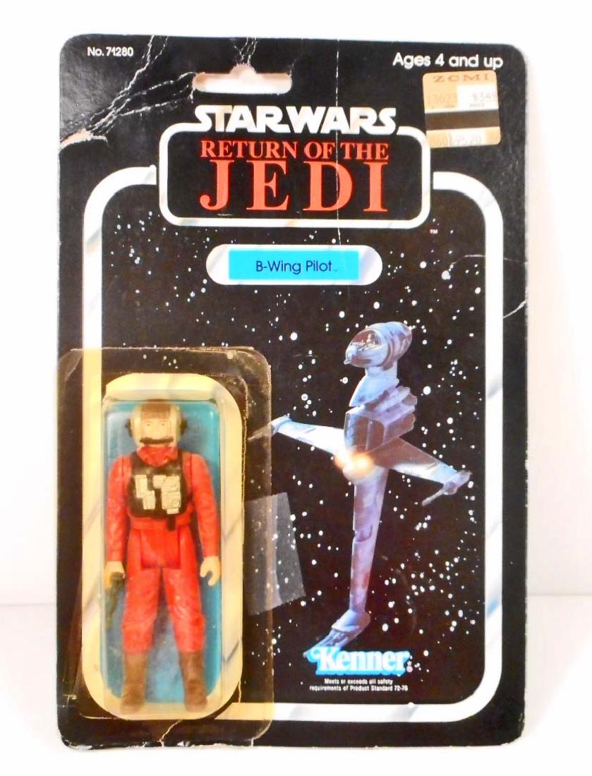 VINTAGE 1983 STAR WARS B-WING PILOT ACTION FIGURE: With the Original Package / card