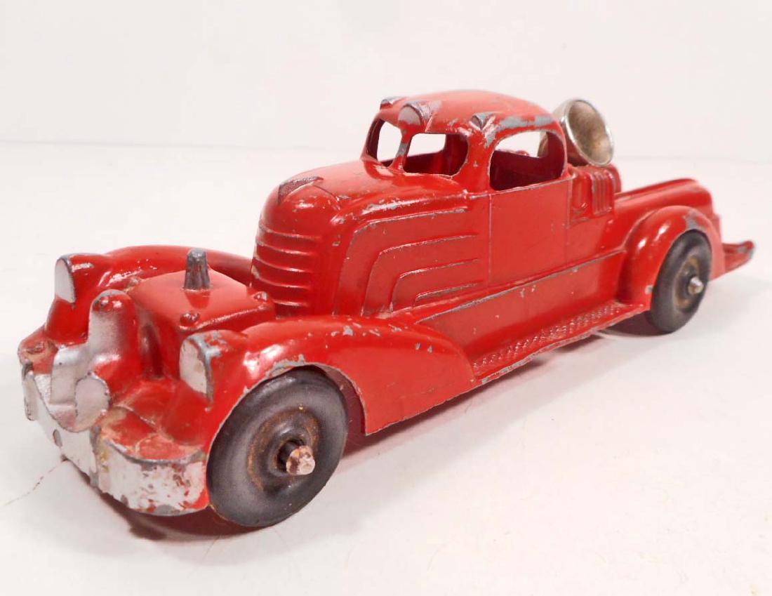 VINTAGE HUBLEY KIDDIE TOY SEARCH LIGHT TOY TRUCK: 7.25" long