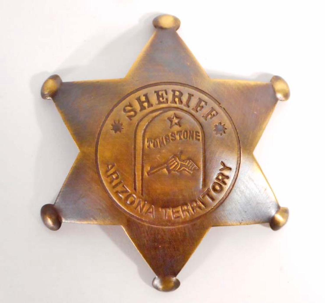 SHERIFF ARIZONA TERRITORY 6 POINT STAR BADGE: N/A