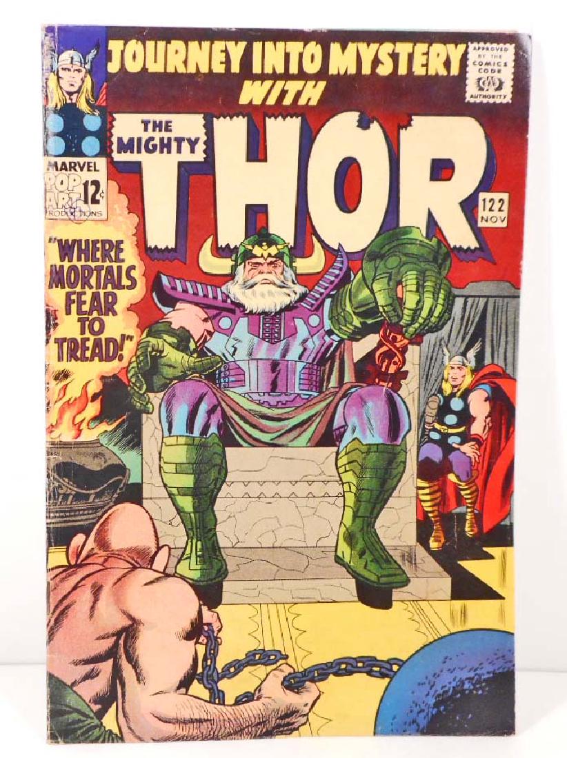 1965 JOURNEY INTO MYSTERY THOR NO. 122 COMIC BOOK: 12 CENT COVER
