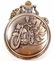 SKELETON ON MOTORCYCLE POCKET WATCH W/ CHAIN