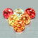 7.36 CT NATURAL HEATED! 52PCS 2mm. DIAMOND CUT FANCY
