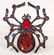 BEAUTIFUL COLORFUL GEMS SPIDER RING