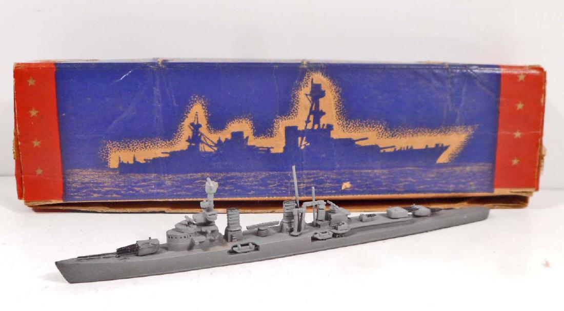 VINTAGE WARSHIPS OF THE WORLD AUTHENTIC SCALE MODEL IN: Keoln Ger CL Ship 5.5" long