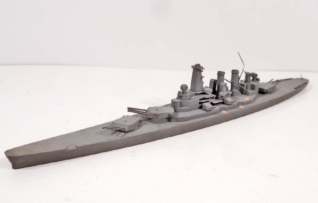 VINTAGE WARSHIPS OF THE WORLD AUTHENTIC SCALE MODEL IN: North Carolina Ship 7" long