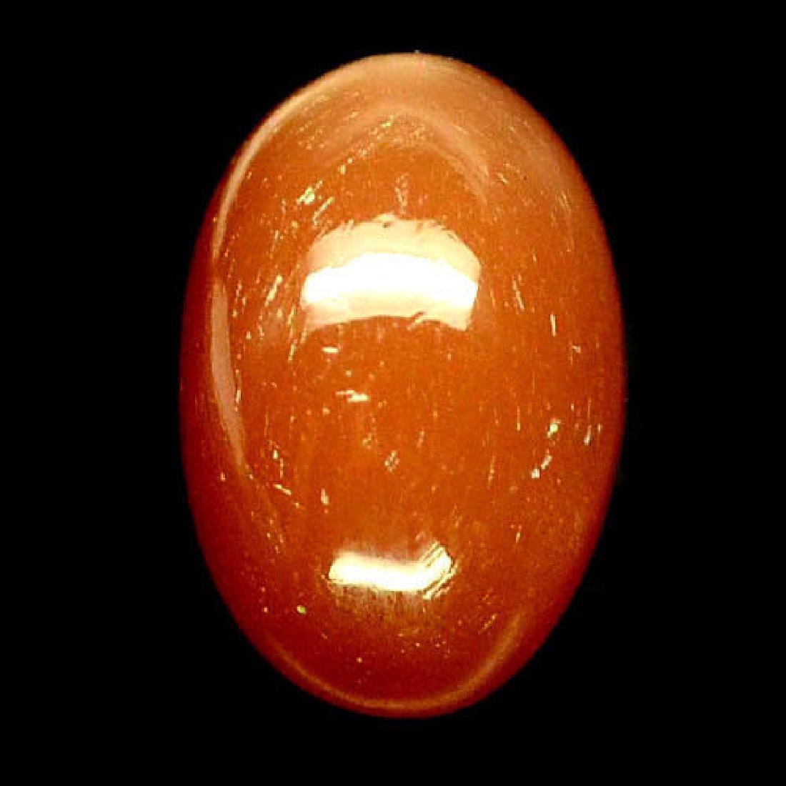 6.27 CT NATURAL! BROWN INDIA MOONSTONE OVAL CABOCHON: N/A